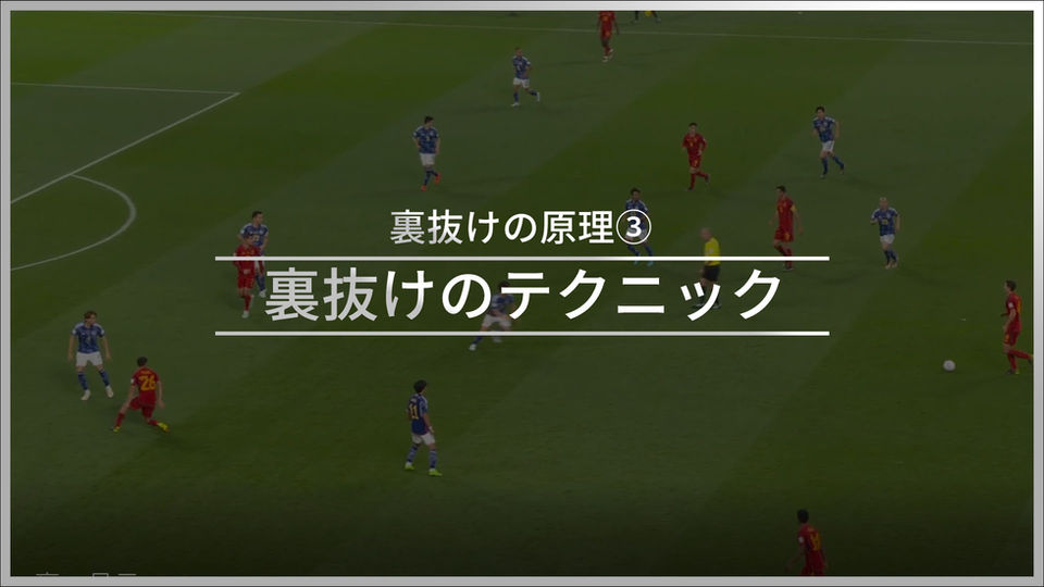 【戦術構造論】裏抜けの原理③　裏抜けのテクニック
